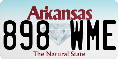 AR license plate 898WME