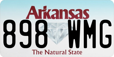 AR license plate 898WMG
