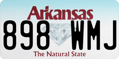 AR license plate 898WMJ