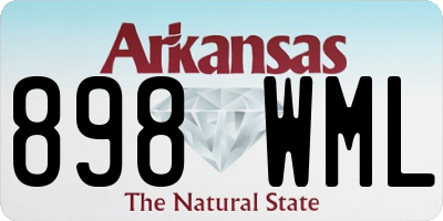 AR license plate 898WML