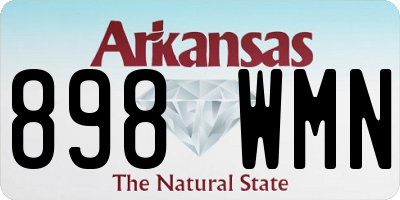 AR license plate 898WMN