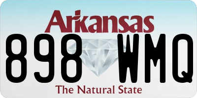 AR license plate 898WMQ