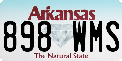 AR license plate 898WMS