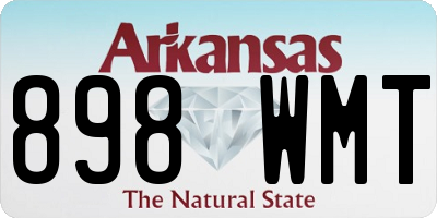 AR license plate 898WMT
