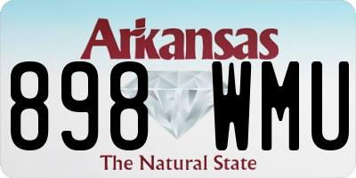 AR license plate 898WMU