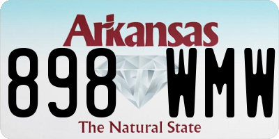 AR license plate 898WMW