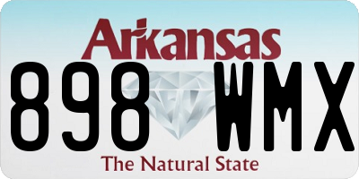 AR license plate 898WMX