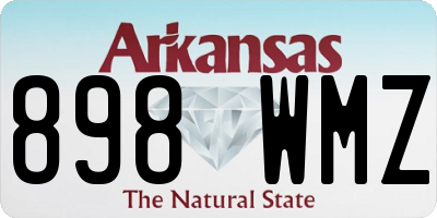 AR license plate 898WMZ