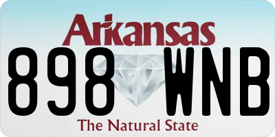 AR license plate 898WNB