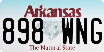 AR license plate 898WNG