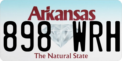 AR license plate 898WRH