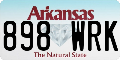 AR license plate 898WRK