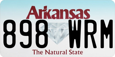AR license plate 898WRM
