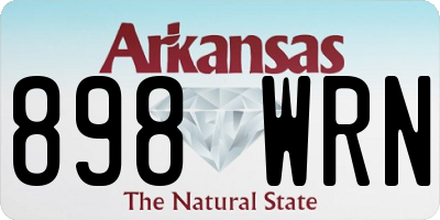 AR license plate 898WRN