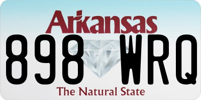AR license plate 898WRQ