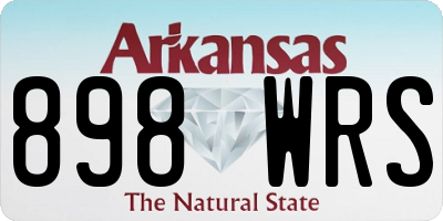 AR license plate 898WRS