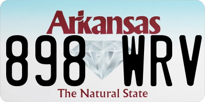 AR license plate 898WRV