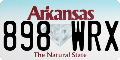 AR license plate 898WRX