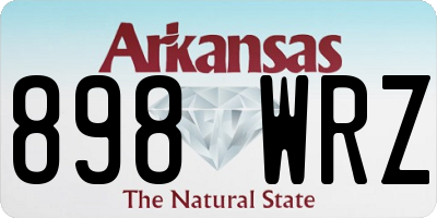 AR license plate 898WRZ