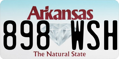 AR license plate 898WSH