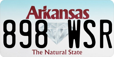 AR license plate 898WSR