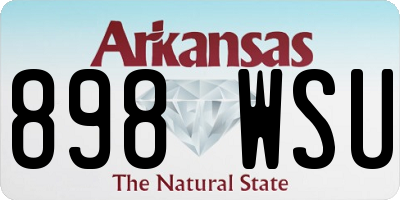 AR license plate 898WSU
