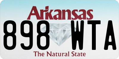 AR license plate 898WTA