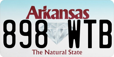 AR license plate 898WTB