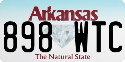 AR license plate 898WTC