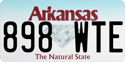 AR license plate 898WTE