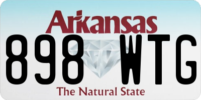 AR license plate 898WTG