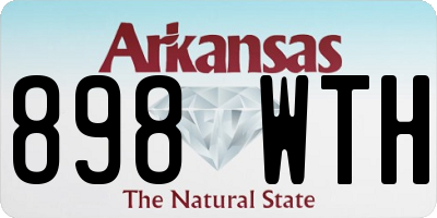 AR license plate 898WTH