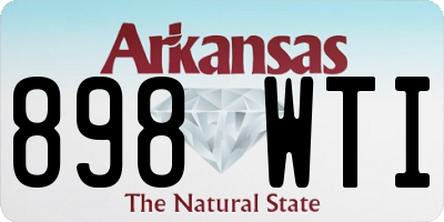 AR license plate 898WTI