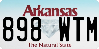 AR license plate 898WTM