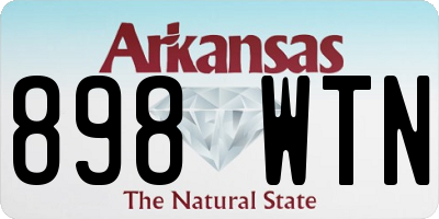 AR license plate 898WTN