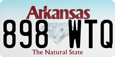 AR license plate 898WTQ