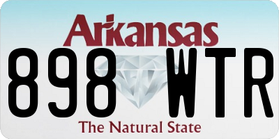 AR license plate 898WTR
