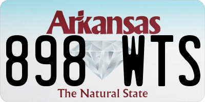 AR license plate 898WTS