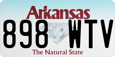AR license plate 898WTV