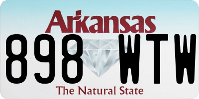 AR license plate 898WTW
