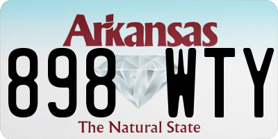 AR license plate 898WTY