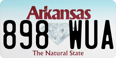 AR license plate 898WUA