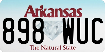 AR license plate 898WUC