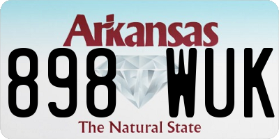 AR license plate 898WUK