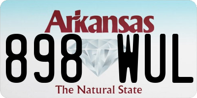 AR license plate 898WUL