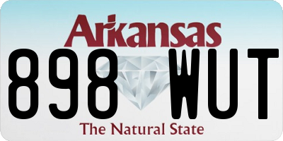 AR license plate 898WUT