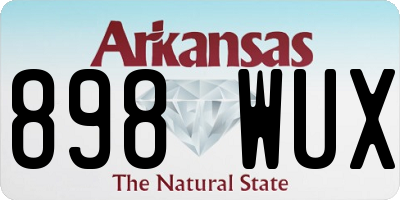 AR license plate 898WUX