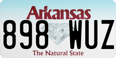 AR license plate 898WUZ