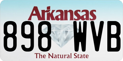 AR license plate 898WVB