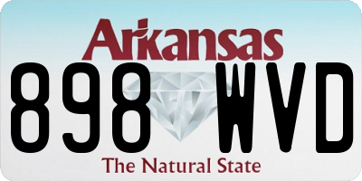 AR license plate 898WVD